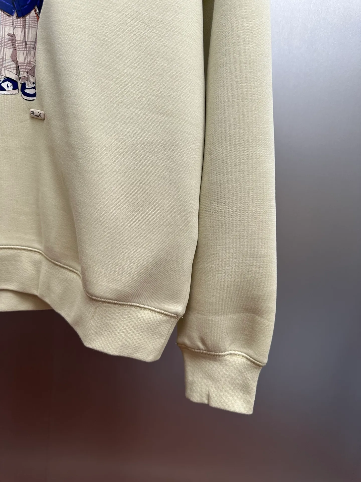 P340 Ralph Lauren/Polo 25ss new Bear pattern double-sided knitted moisture-wicking round neck long-sleeved sweatshirt with bear embroidery on the chest, men's high version size: S M L XL
